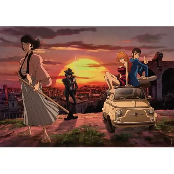 Lupin the 3rd - Włoska robota 1000-elementowe puzzle - Clementoni zdjęcie 2