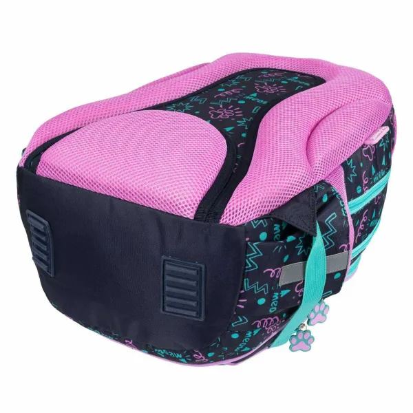 MLF Kitty Party plecak/torba szkolna w kotki, 4-komorowy BPL58 40x29x19 cm zdjęcie 3