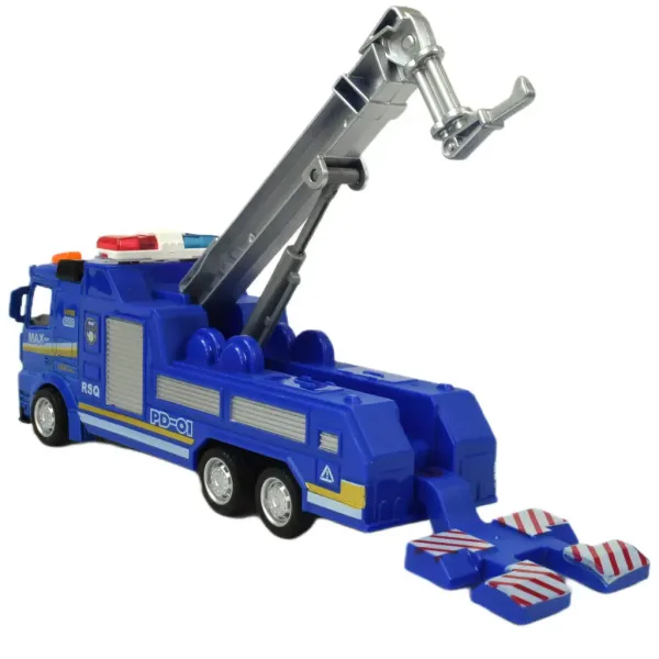 Magic Truck: Policyjna ciężarówka z napędem kinetycznym, różne wersje, 20 cm zdjęcie 3