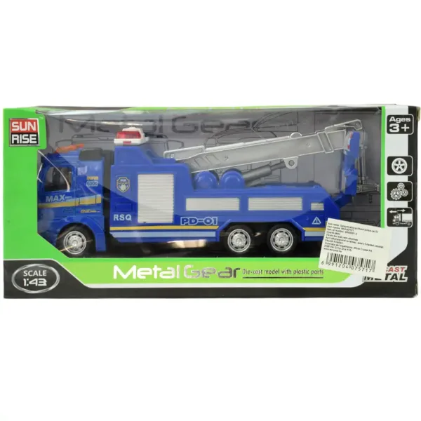 Magic Truck: Policyjna ciężarówka z napędem kinetycznym, różne wersje, 20 cm zdjęcie 5