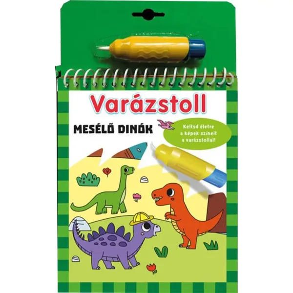 Magiczne pióro: Kolorowanka z opowiadającymi dinozaurami zdjęcie 1