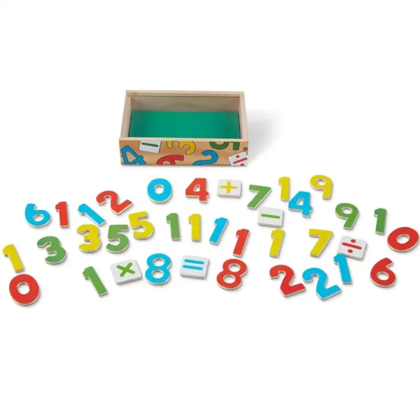 Magnetyczne drewniane liczby zestaw edukacyjny w pudełku - Melissa & Doug zdjęcie 3