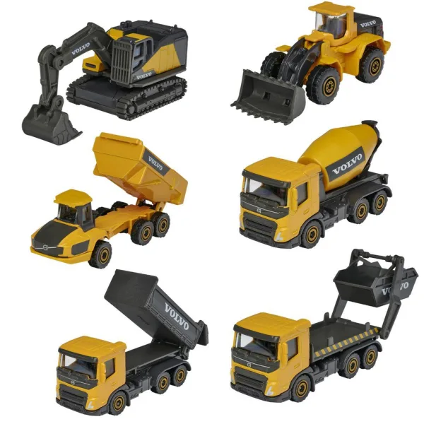 Majorette: Maszyny budowlane Volvo w różnych wariantach, 1 sztuka - Simba Toys zdjęcie 2