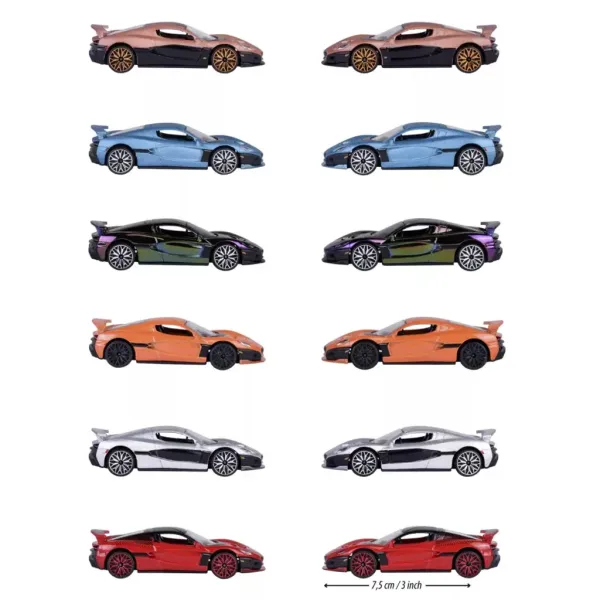 Majorette: Rimac Nevera Edition metalowe modele samochodów w różnych wersjach 1/64 1 sztuka zdjęcie 4