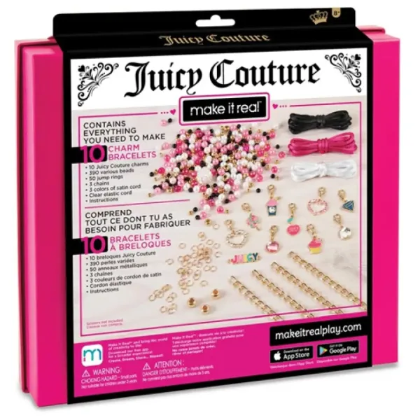 Make It Real: Juicy Couture różowy i błyszczący zestaw do tworzenia biżuterii zdjęcie 2