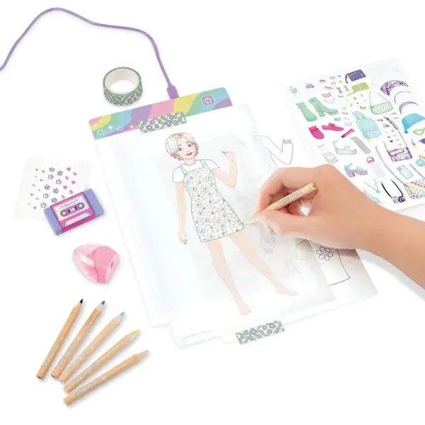 Make It Real: Kreatywna tablica projektanta mody z oświetleniem LED i szablonami zdjęcie 3