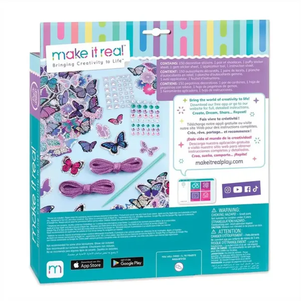 Make It Real: Ozdabianie Butów Naklejkami - Motyle zdjęcie 2