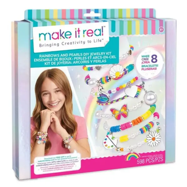 Make It Real: Tworzenie biżuterii, tęczowe i koralikowe bransoletki zdjęcie 4