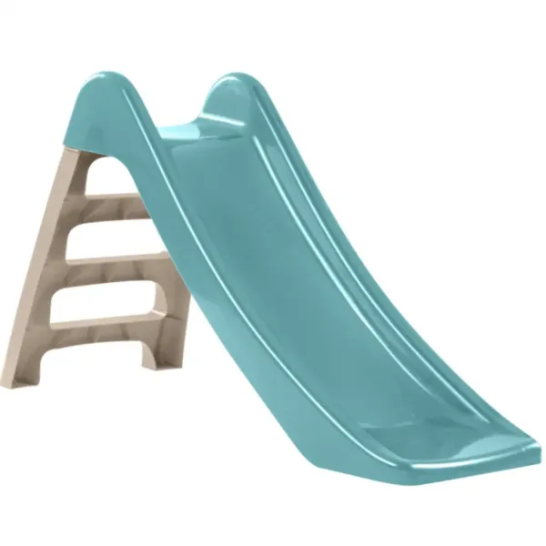Mała zjeżdżalnia w kolorze aqua-niebieskim, 120 cm zdjęcie 1