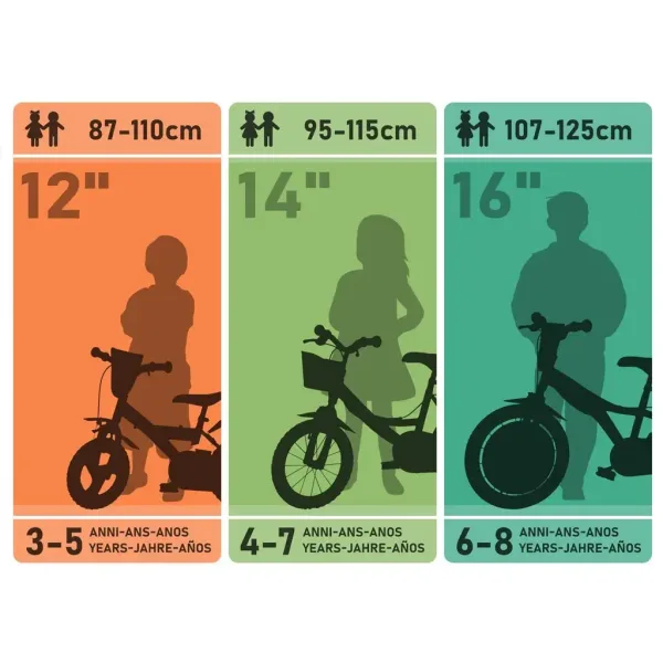 Psi Patrol Skye 14” rowerek dziecięcy z koszykiem i fotelikiem dla lalki w kolorze różowo-miętowym – rower Dino Bikes zdjęcie 5