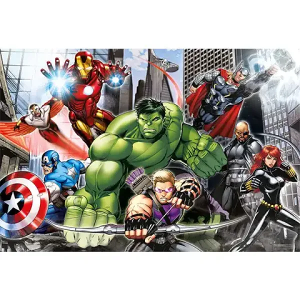 Marvel Avengers Maxi Puzzle 104 elementów - Clementoni zdjęcie 2
