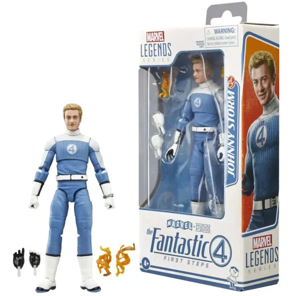 Marvel Legends: Fantastyczna Czwórka - figurka Johnny Storm 15 cm - Hasbro zdjęcie 2