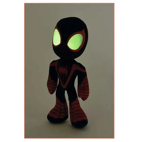 Marvel: Niesamowici Przyjaciele - Pluszowa figurka Spider-Man Miles Morales z świecącymi w ciemności oczami 25 cm zdjęcie 3