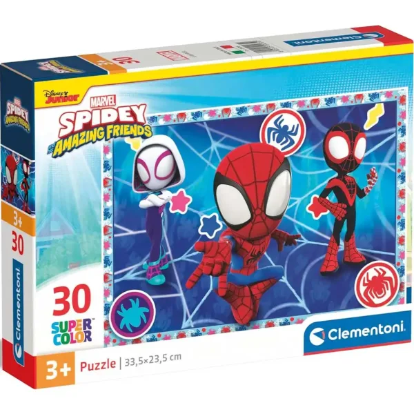 Marvel Spidey puzzle SuperColor, 30 elementów - Clementoni