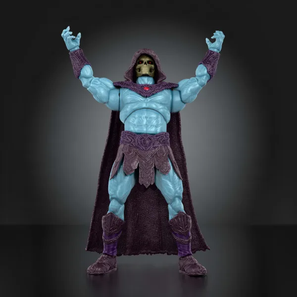 Masters of the Universe: Obrońcy Wszechświata Skeletor (o kościstej twarzy) deluxe figurka akcji - Mattel zdjęcie 3