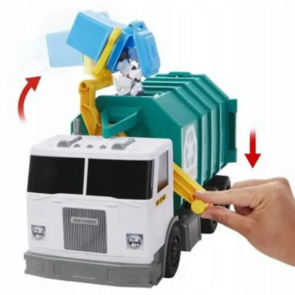 Matchbox: Śmieciarka do selektywnej zbiórki odpadów - Mattel zdjęcie 4