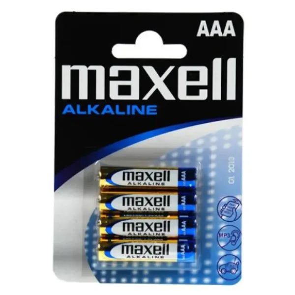 Maxell: Bateria alkaliczna cienka AAA 1.5V LR03 w opakowaniu blister 4 szt. zdjęcie 1