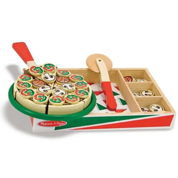Melissa&Doug: Drewniany zestaw do zabawy w pizzę - Spin Master zdjęcie 2