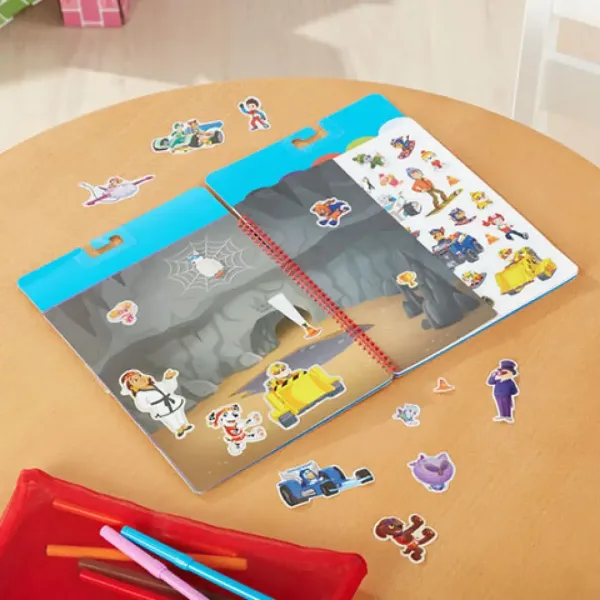 Melissa & Doug: Psi Patrol Klasyczna Misja książeczka z wielokrotnie przyklejanymi naklejkami zdjęcie 3