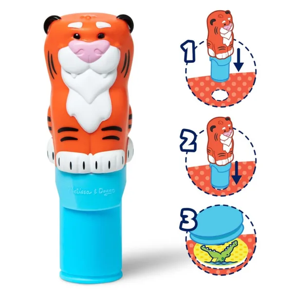 Melissa&Doug: Sticker WOW! Stempel z naklejkami – Tygrys – Spin Master zdjęcie 2