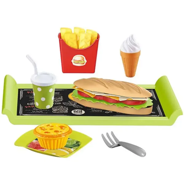 Menu baru kanapkowego gourmet z tacą zdjęcie 2
