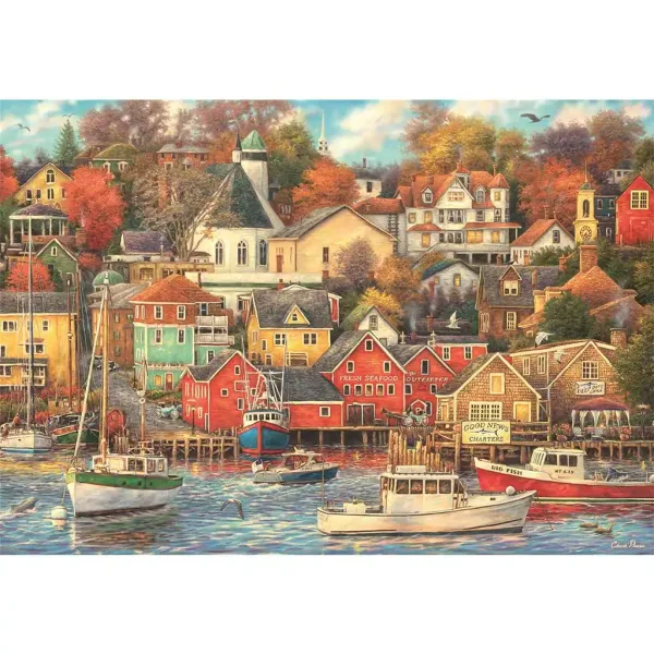 Portowe miasto 1500-elementowe HQC puzzle 84,5x59,5cm - Clementoni zdjęcie 2