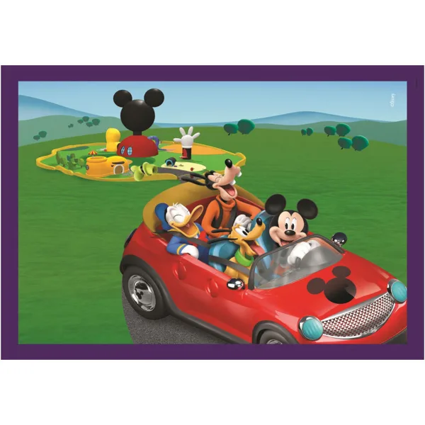 Mickey i przyjaciele 4 w 1 Supercolor puzzle - Clementoni zdjęcie 2