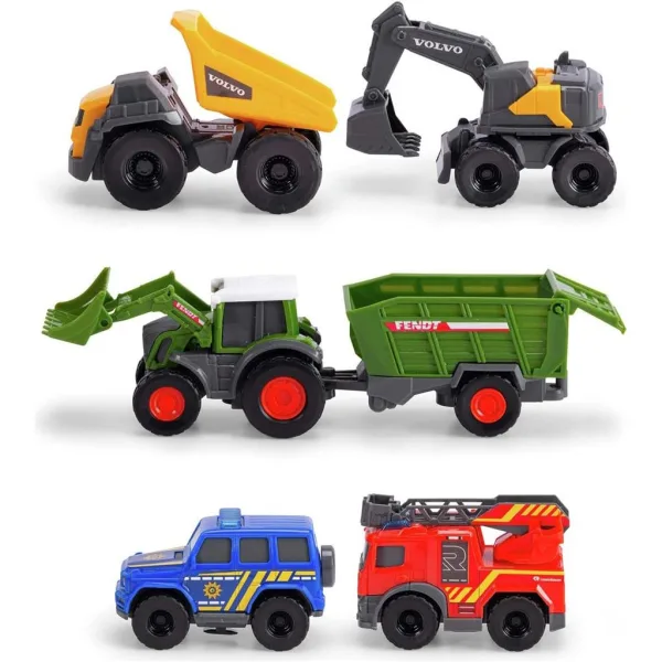 Micro City zestaw 5 otwieranych samochodzików - Dickie Toys zdjęcie 2
