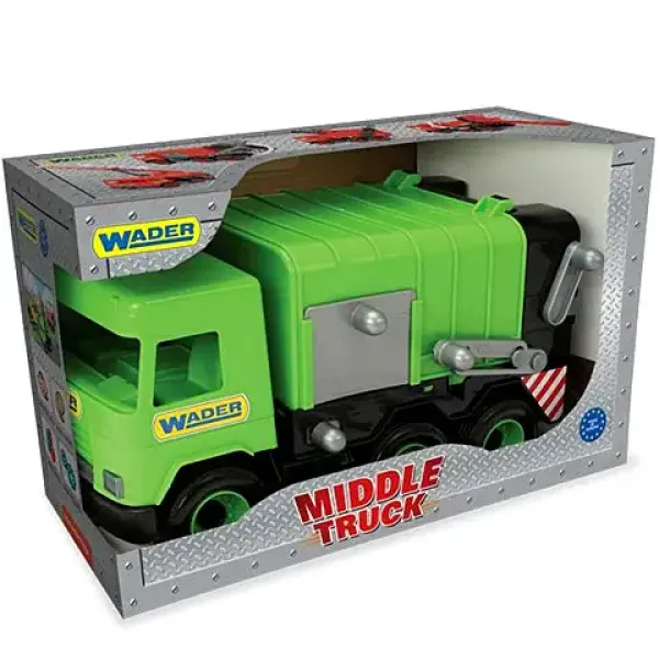 Middle Truck: Śmieciarka 43cm zielona - Wader zdjęcie 2