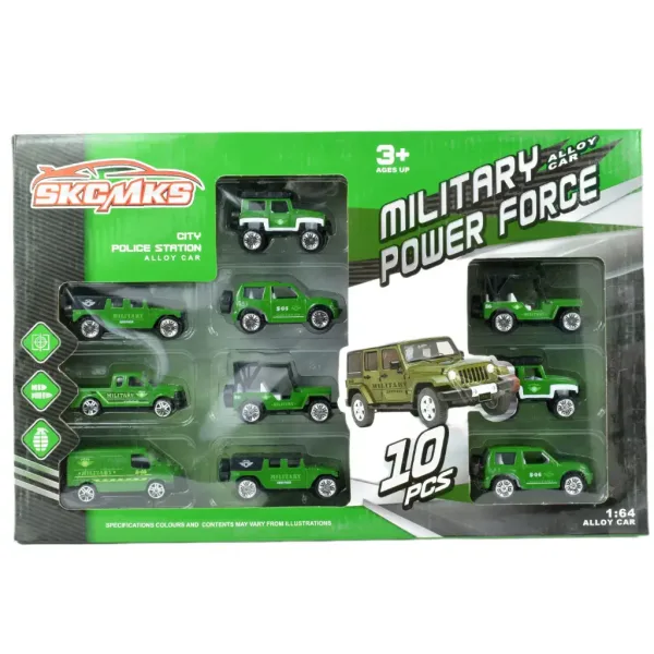 Military: zestaw 10 pojazdów wojskowych zdjęcie 2