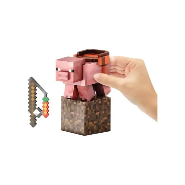Minecraft: Poziom Diamentowy - Figurka Świnka - Mattel zdjęcie 3