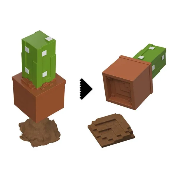 Minecraft Reveal minifigurka w pojemniku – Kaktus – Mattel zdjęcie 3