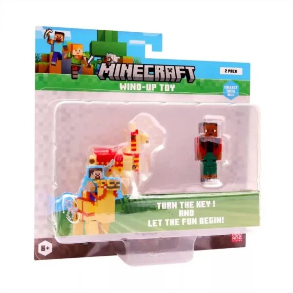 Minecraft figurka 3D z nakręcanym zwierzątkiem, 2. seria, w różnych wersjach, 1 szt. zdjęcie 2