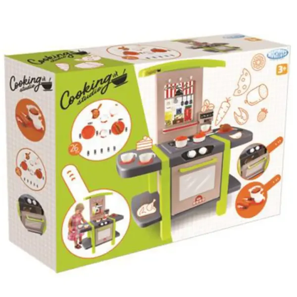 Mochtoys: Studio gotowania zestaw kuchenny 26 elementów 80x42x101cm zdjęcie 2