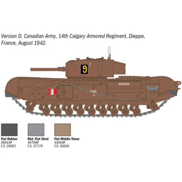 Model czołgu Churchill Mk. III Italeri 1/72 zdjęcie 6