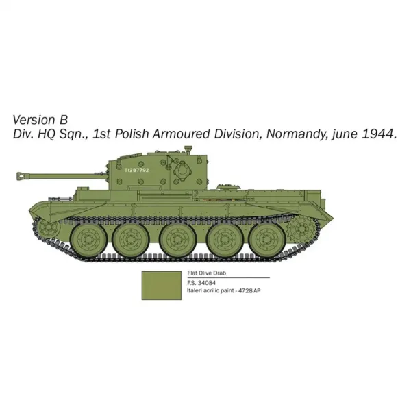 Model czołgu Italeri 1/56 Cromwell Mk. IV zdjęcie 4