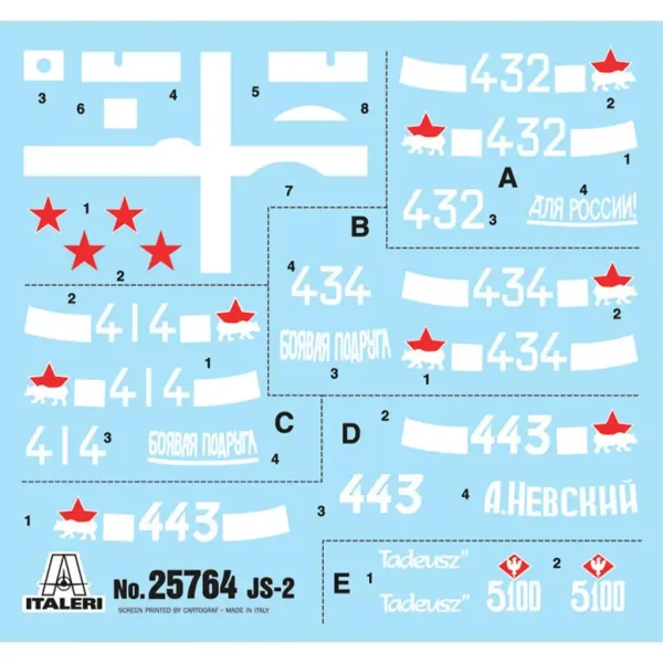 Model czołgu JS2 Stalin Italeri 1/56 zdjęcie 2