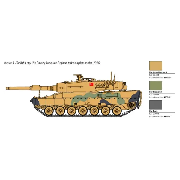 Model czołgu Leopard 2A4 Italeri 1/35 zdjęcie 3