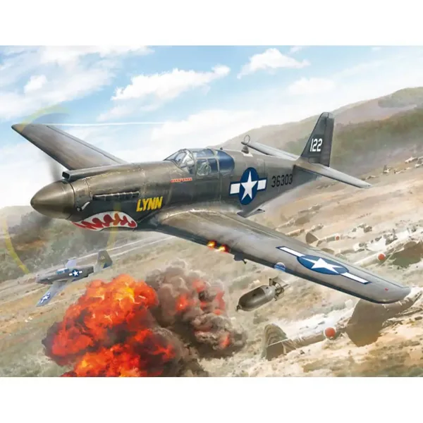 Model myśliwca Italeri 1/72 P-51A Mustang zdjęcie 6
