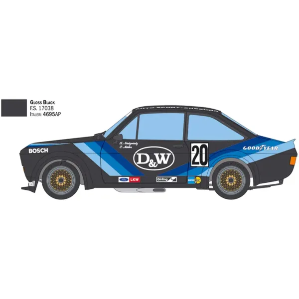 Model samochodu Italeri 1/24 Ford Escort Zakspeed Gr.2 zdjęcie 3