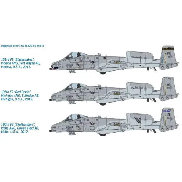 Model samolotu Italeri 1/48 A-10C Blacksnakes zdjęcie 3