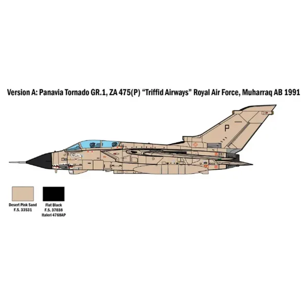 Model samolotu Italeri 1/48 Tornado GR.1/IDS zdjęcie 3
