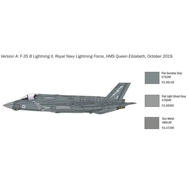Model samolotu myśliwskiego Italeri 1/72 F-35B Lightning II zdjęcie 3