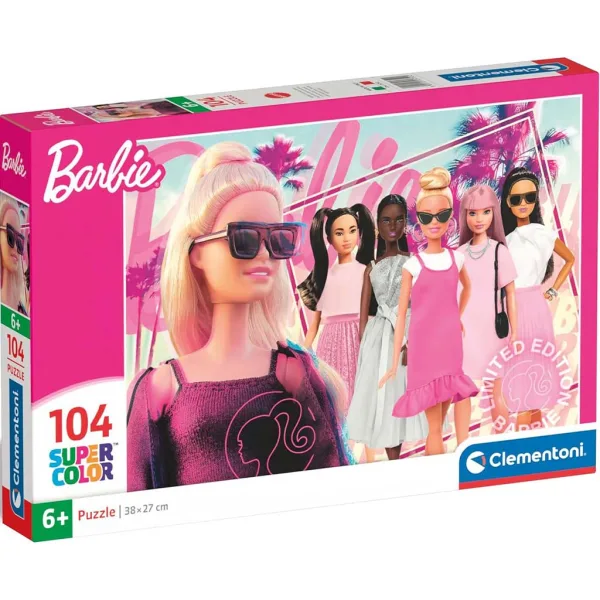 Modna Barbie 104-elementowe puzzle Supercolor - Clementoni zdjęcie 1