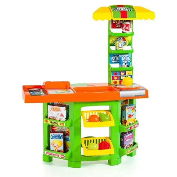 Molto: Zestaw do zabawy Mini Market 14 sztuk 58x28x77 cm zdjęcie 2