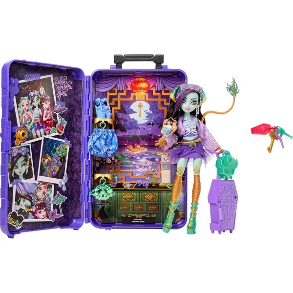 Monster High Straszne Sekrety Przyjaciółek: Potworna podróż lalka Jinafire Long - Mattel zdjęcie 3