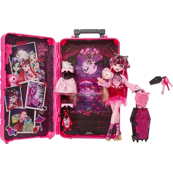 Monster High Strasznie Fajni Przyjaciele: Upiorna podróż Draculaura lalka - Mattel zdjęcie 4