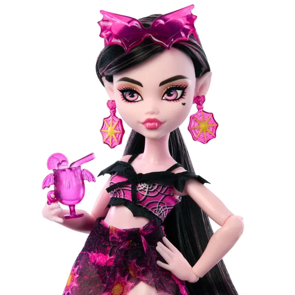 Monster High: Wyspa Strachów – lalka Draculaura z akcesoriami - Mattel zdjęcie 2
