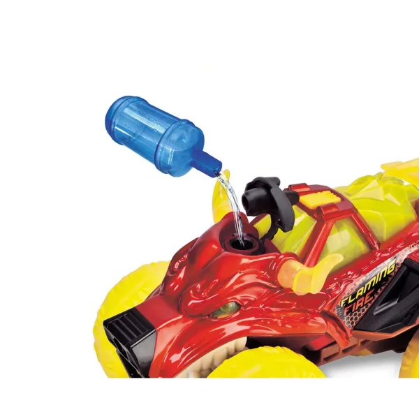 Monster truck w kształcie płonącej głowy byka z oświetleniem i dźwiękiem - Dickie Toys zdjęcie 3