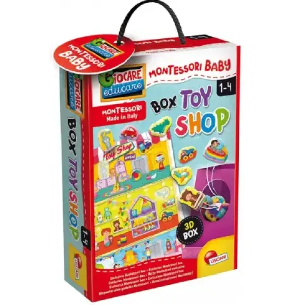 Montessori: Baby Box rozwojowa układanka-sorter kształtów - Lisciani zdjęcie 1